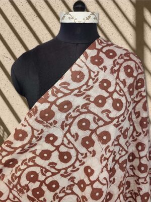 Brick Block from Bagru Pure Cotton Fabric