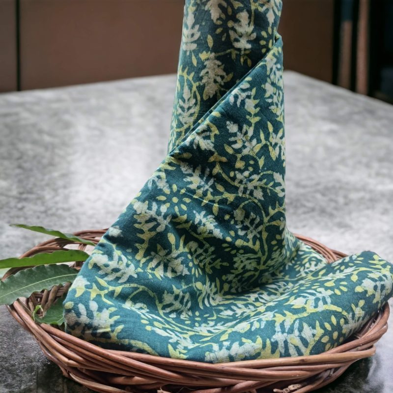 Bagru Hand Block printed fabricA (3) Bagru Hand Block Print Kantha Fabric
