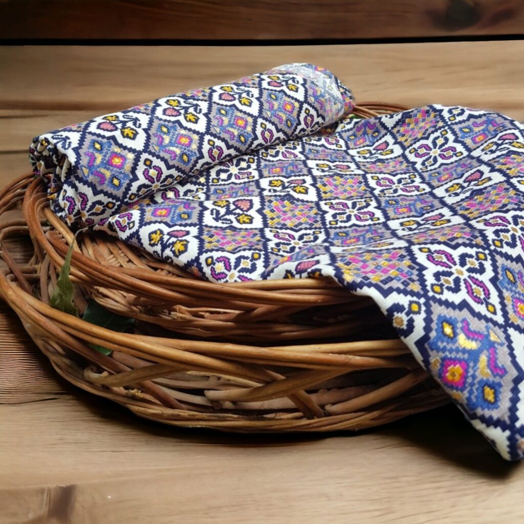 Flex Cotton Fabric With Beautiful Floral Design