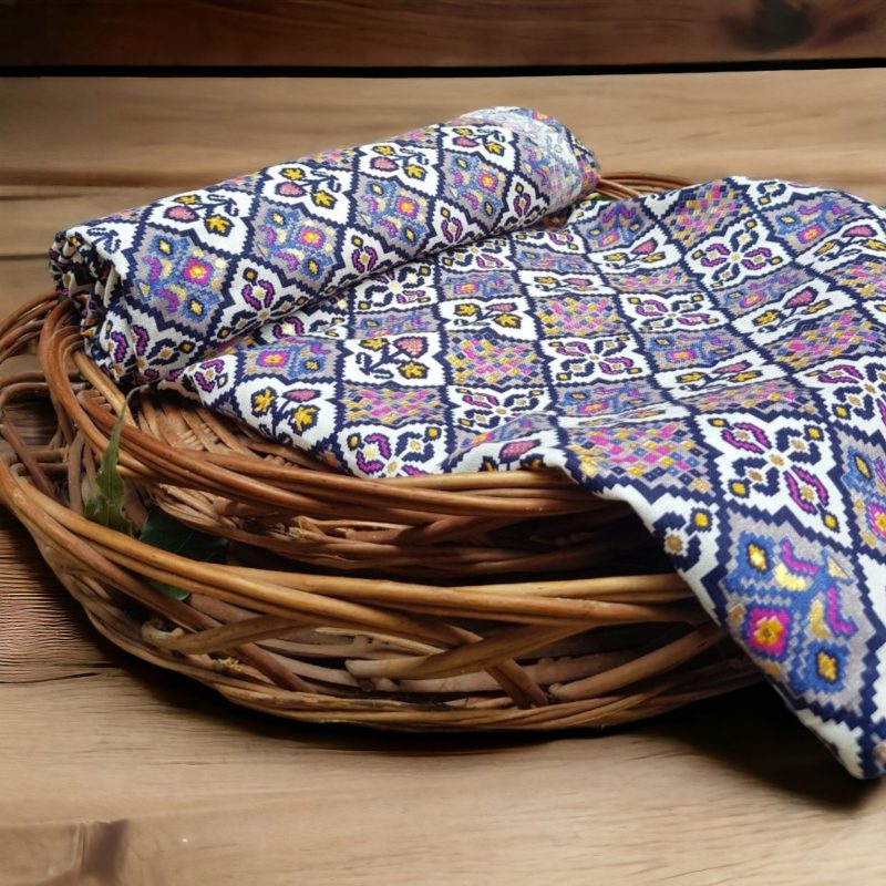 Flex Cotton Fabric With Beautiful Floral Design