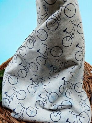 Bycycle Print Cotton Fabric