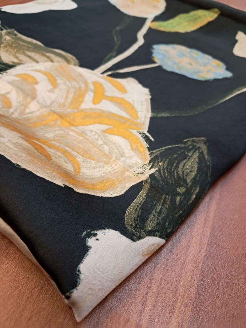 Black Printed Fabric