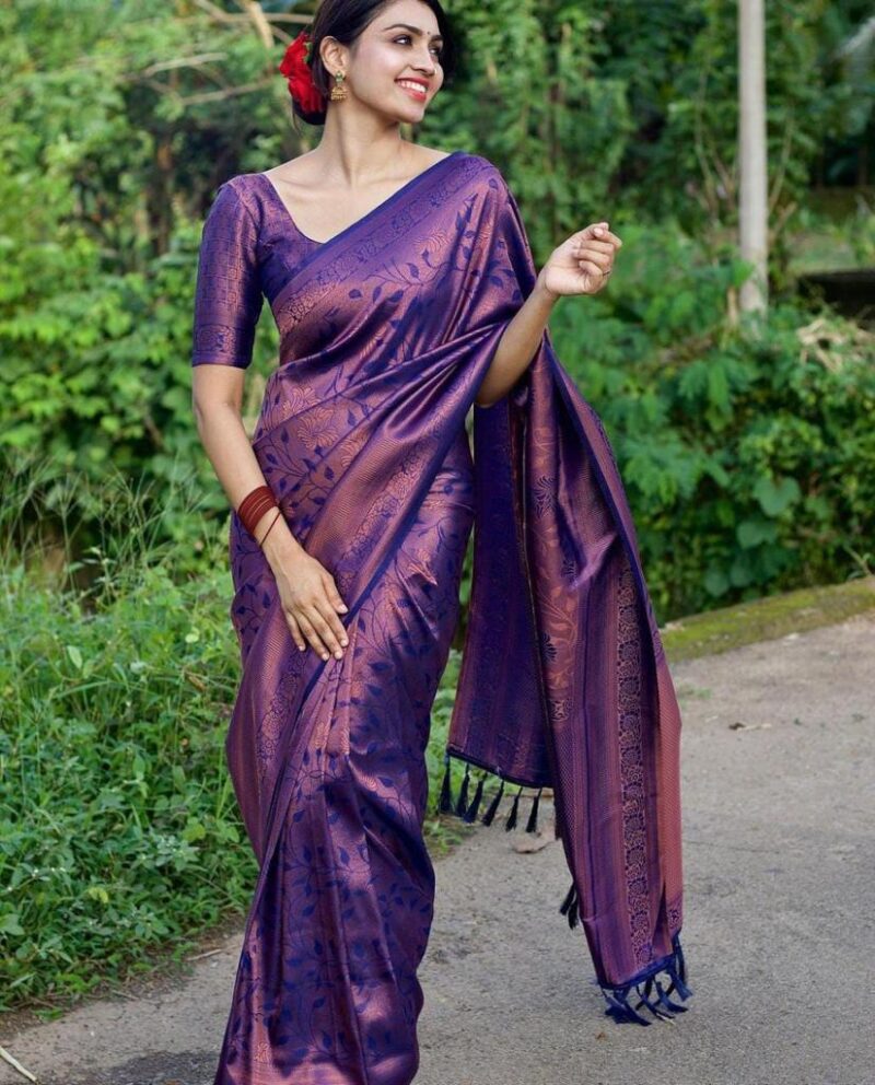 Royal Purple Saree