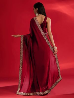 Red Party Wear Saree