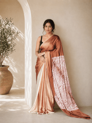 modal satin saree