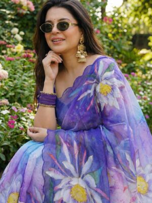 Georgette Saree work