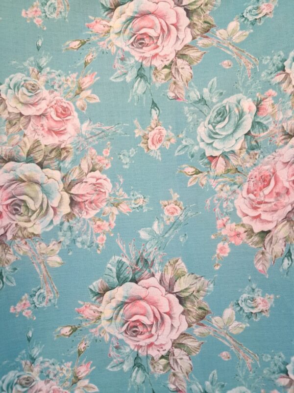 Flex Cotton With Floral Print