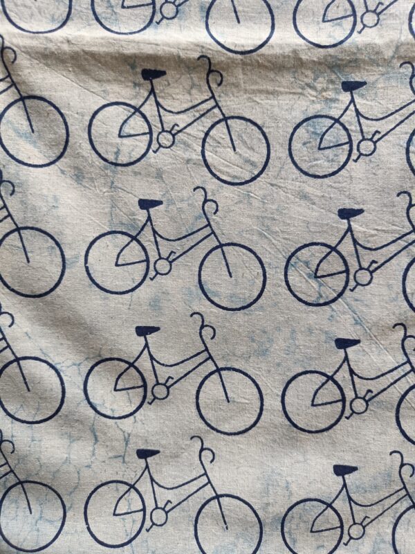 Bycycle Print Pure Cotton Fabric