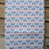 Blue Pure Cotton Floral Printed Fabric