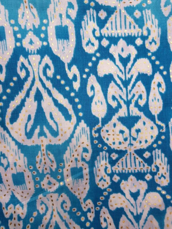 Pure Cotton Fabric With Beautiful Block Print