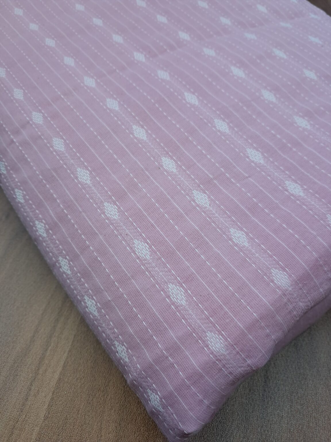 Baby Pink Pure Cotton Fabric