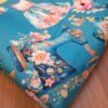 Blue kid baby frock print fabric