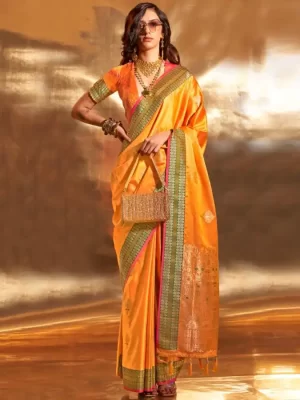 Banarasi Silk Orange