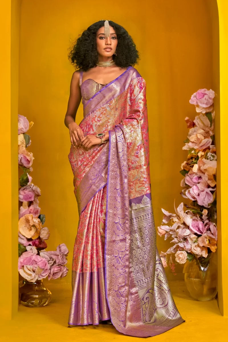 Pink Handwoven Dharmavaram