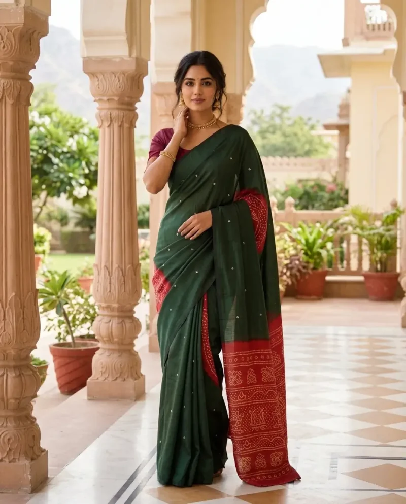 Mirror work Saree Mirror work trending saree