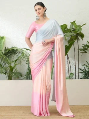 Pastel Ombre Modal Silk Saree