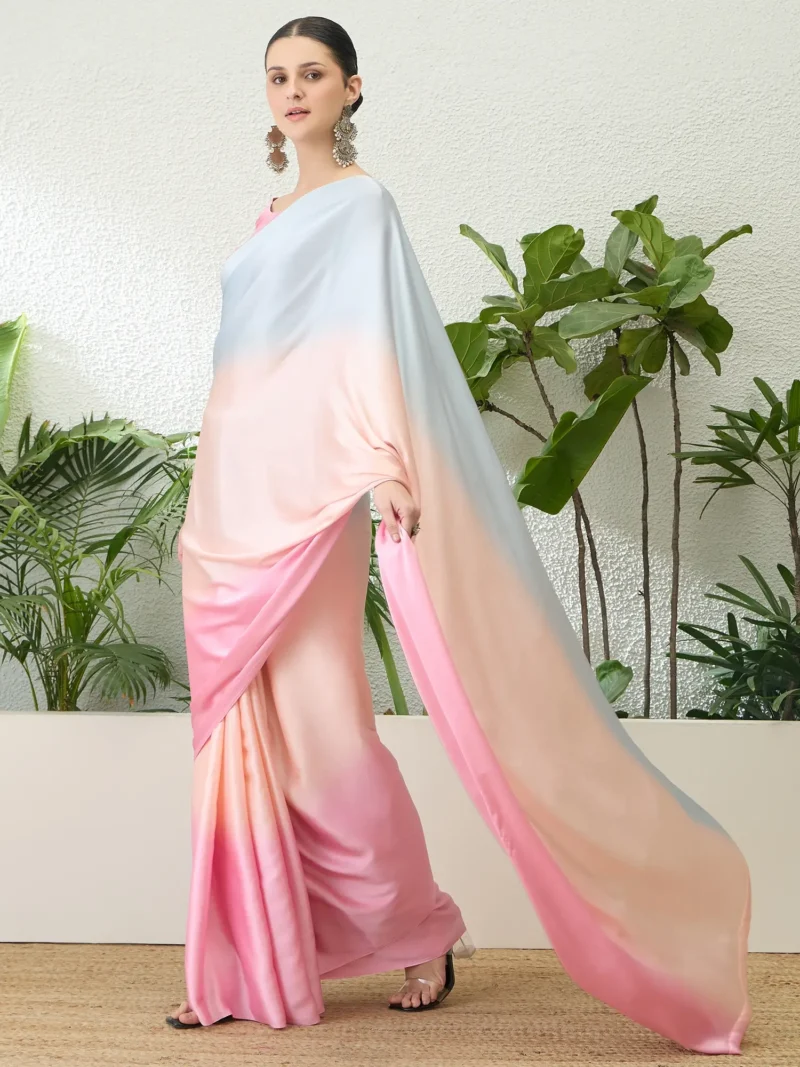 Pastel Ombre Modal Silk Saree (7) Pastel Ombre Modal Silk Saree (1)