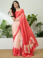 Modal Silk Saree with Bandhani Print
